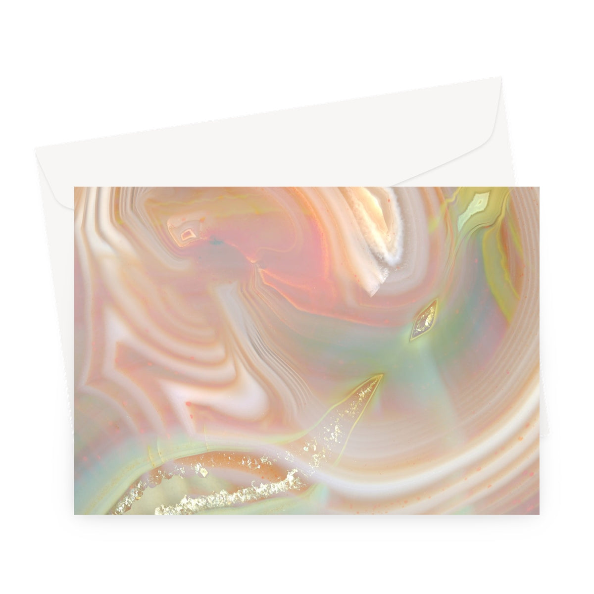 Oyster Agate Greeting Card (10 Pack)