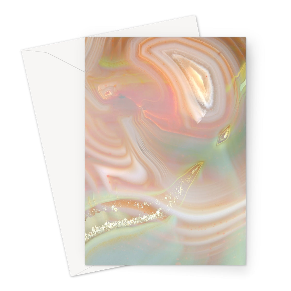 Oyster Agate Greeting Card (10 Pack)